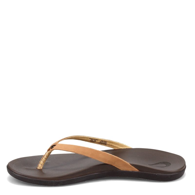 20290 Fm48 Womens Olu Kai Hoopio Thong Sandal Brown 3