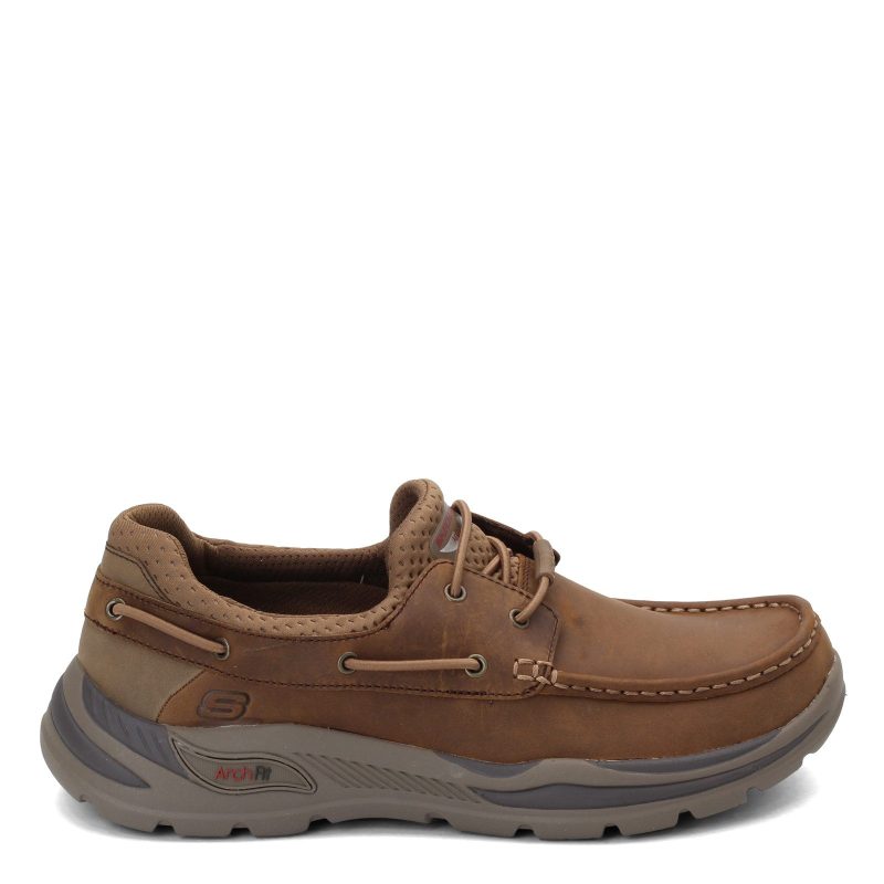 204179 Dsrt Mens Skechers Arch Fit Motley Hosco Boat Shoe Desert 1