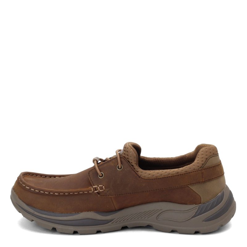 204179 Dsrt Mens Skechers Arch Fit Motley Hosco Boat Shoe Desert 3