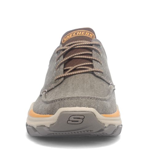 204329 Brn Mens Skechers Relaxed Fit Respected Loleto Shoe Brown 2