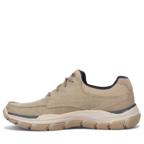 204329 Tpe Mens Skechers Relaxed Fit Respected Loleto Shoe Taupe 3