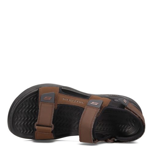 204349 Brn Mens Skechers Arch Fit Motley Sd Kontra Sandal Brown 5