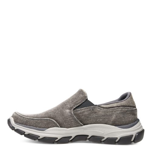 204387 Char Mens Skechers Relaxed Fit Respected Fallston Slip On Charcoal 3