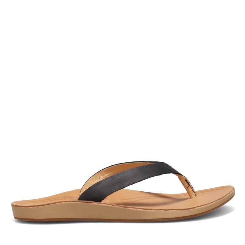 20440 40 Gs Womens Olu Kai Nonohe Sandal Black 1