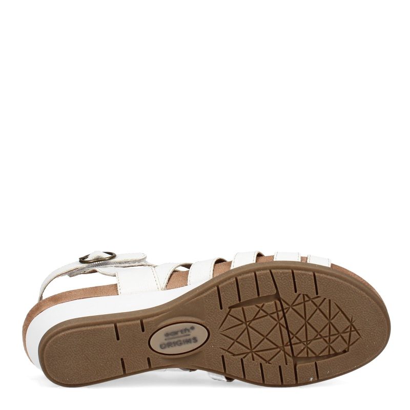 207770 W 100 Womens Earth Origins Pippa Sandal White 6