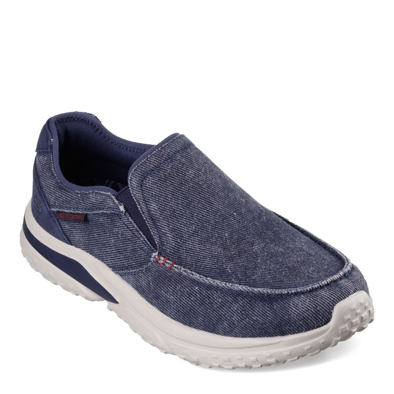 210799 NVY Navy Canvas Suede