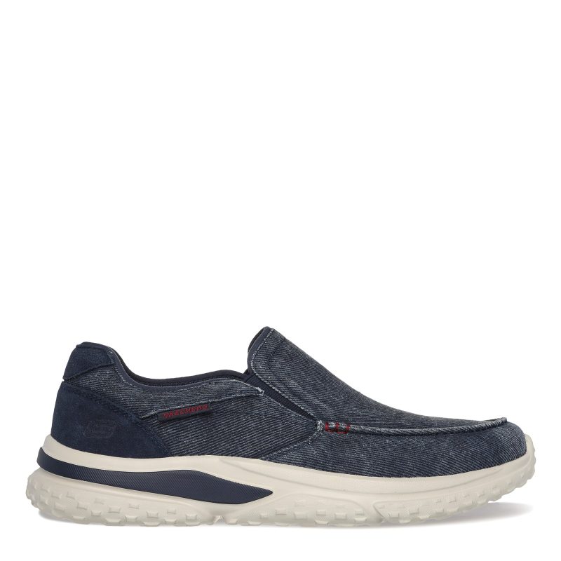 210799 NVY Navy Canvas Suede 1