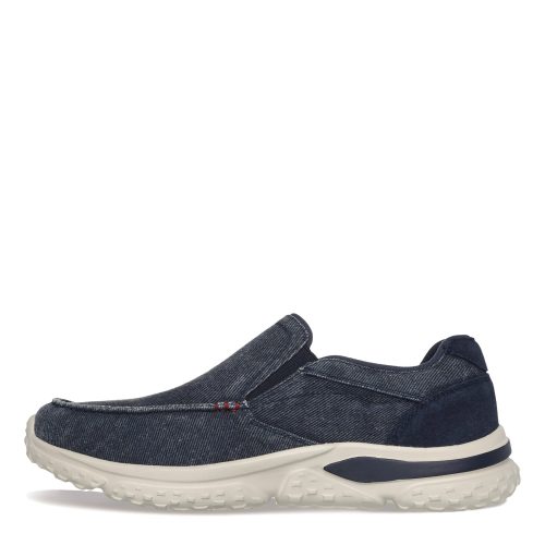 210799 NVY Navy Canvas Suede 2