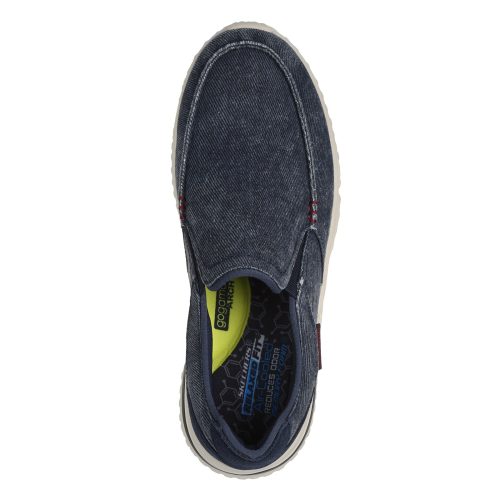 210799 NVY Navy Canvas Suede 3