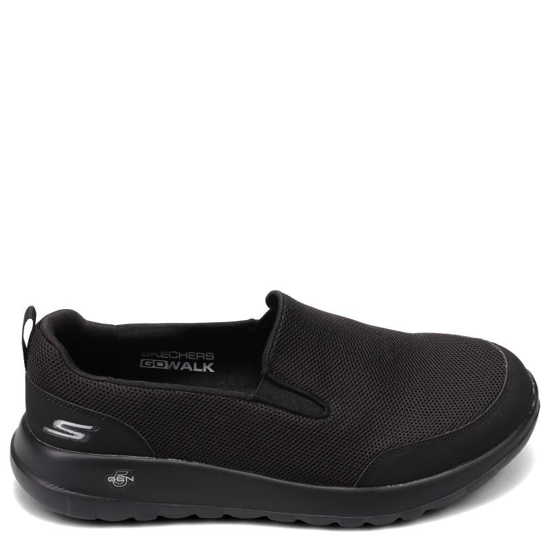 216010 Ww Bbk Mens Skechers G Owalk Max Clinched Black 1