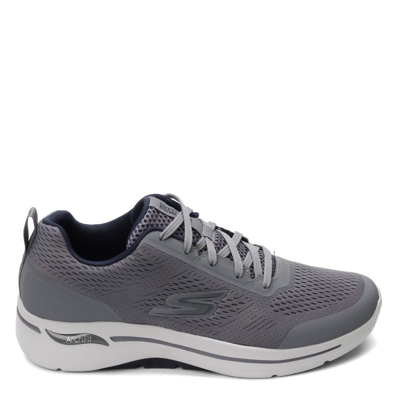 216116 Gynv Mens Skechers G Owalk Arch Fit Idyllic Sneaker Gray 1