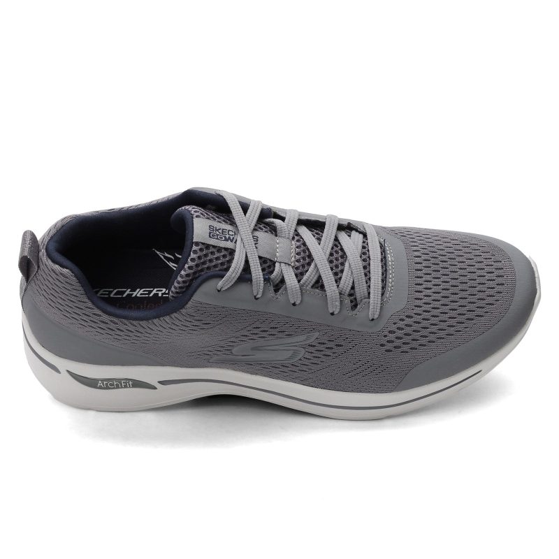 216116 Gynv Mens Skechers G Owalk Arch Fit Idyllic Sneaker Gray 5