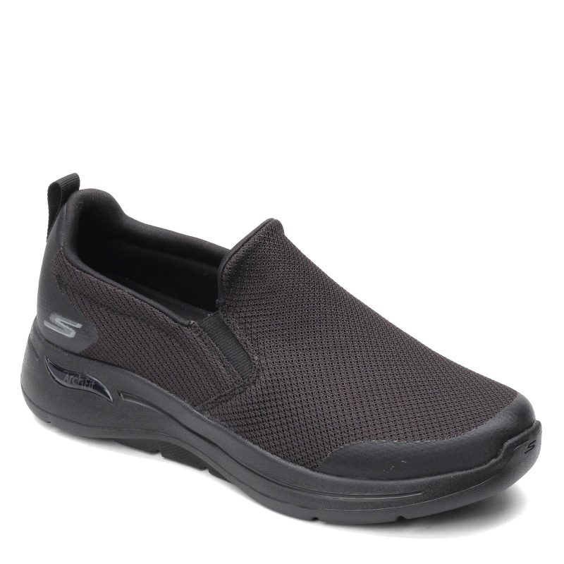 216121 Bbk Mens Skechers G Owalk Arch Fit Togpath Slip On Black