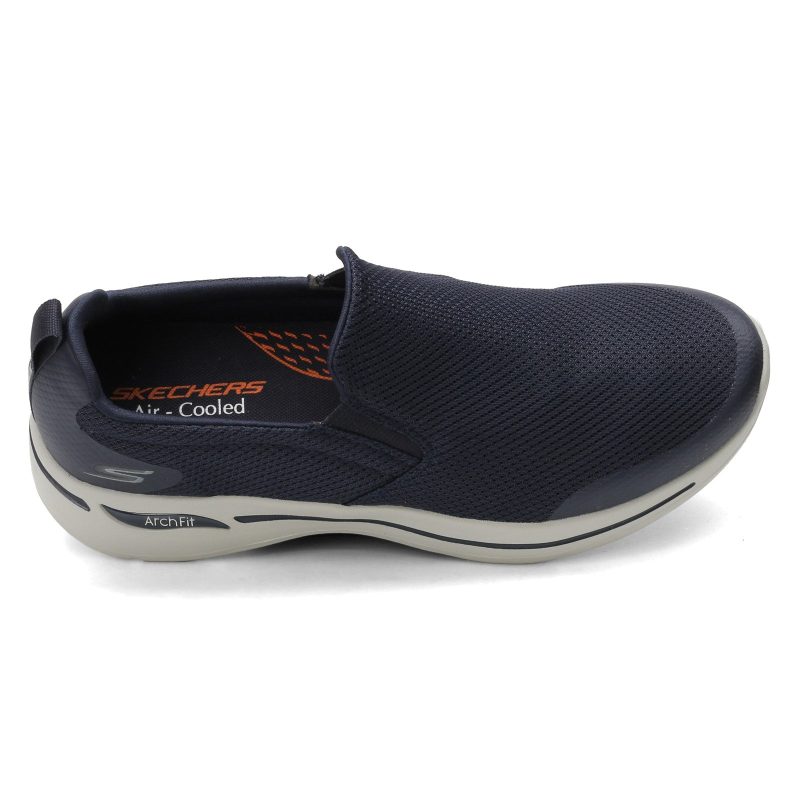 216121 Nvgy Mens Skechers G Owalk Arch Fit Togpath Slip On Navy Gray 5