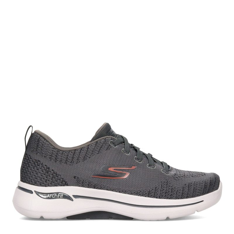 216126WW CHAR Mens Skechers Performance Mens Gowalk Arch Fit Grand Select Charcoal 1