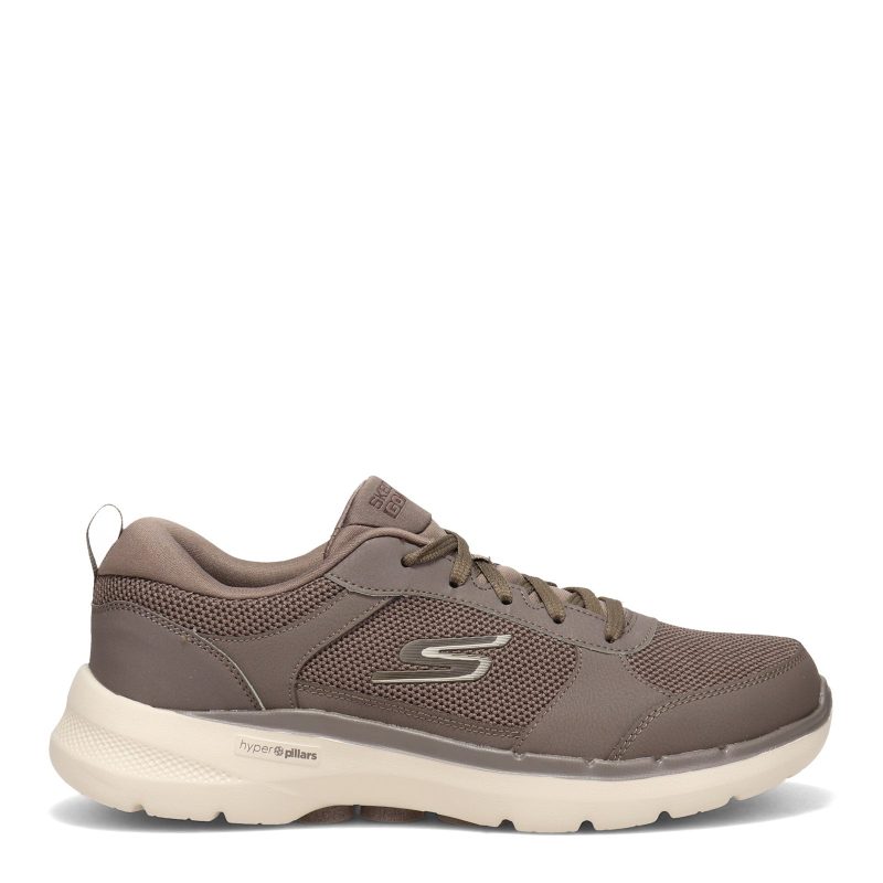 216203 Khk Mens Skechers G Owalk 6 Compete Walking Shoe Khaki 1