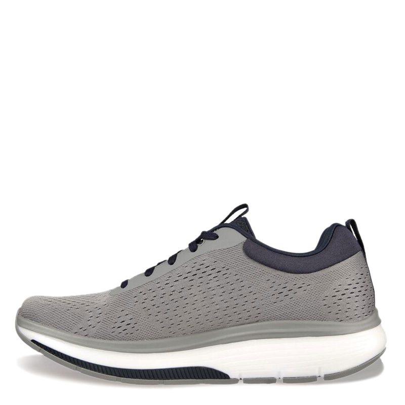 216244 GYNV Mens Skechers Go Walk Arch Fit Workout Walker Outpace Sneaker Grey Navy 2 059ecf85 8e3a 4b73 bc89 60770f71d835