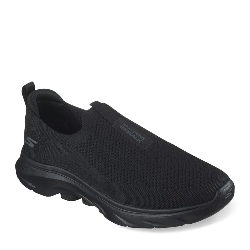 216633 BBK Mens Skechers Go Walk 7 Sneaker Black