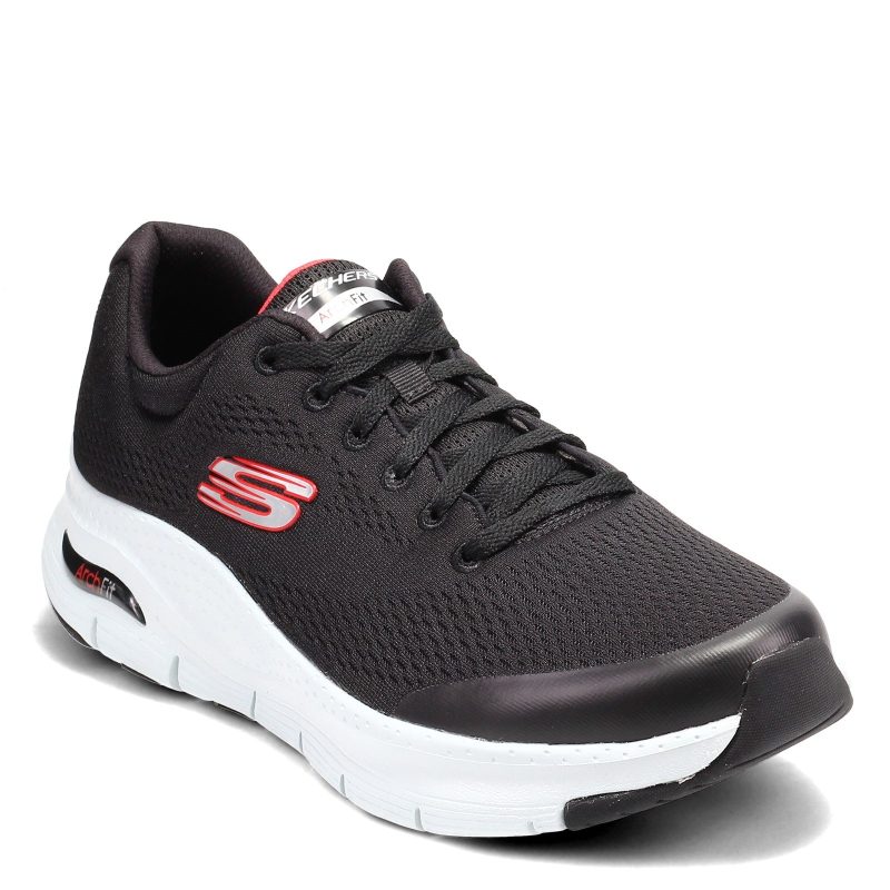 232040 Bkrd Mens Skechers G Owalk Arch Fit Walking Shoe Black Red e1085a09 77b0 4f72 bb40 c2ae70bc10eb