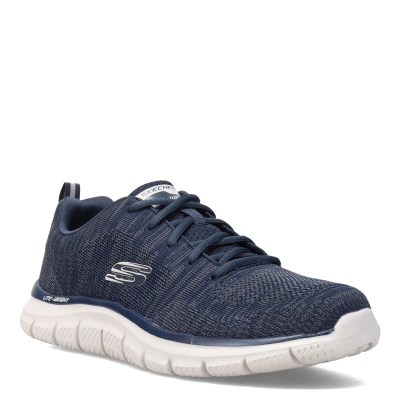 232298W NVGY Mens Skechers Track Front Runner Sneaker Wide Width Navy