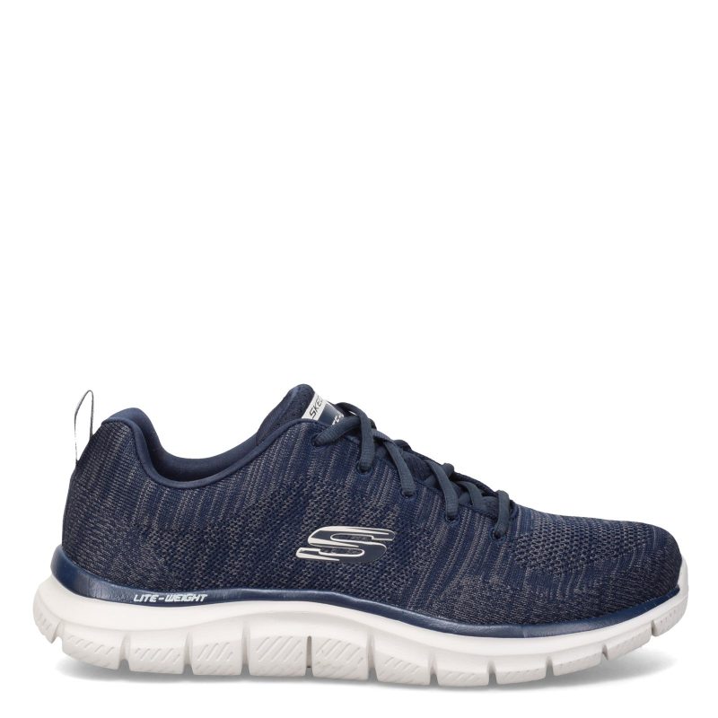 232298W NVGY Mens Skechers Track Front Runner Sneaker Wide Width Navy 1