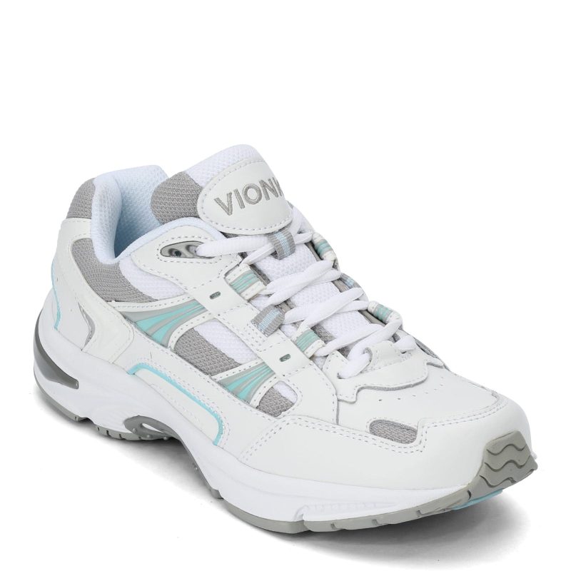 23WALK WHTBLU Womens Vionic Walker Classic Sneaker White Blue