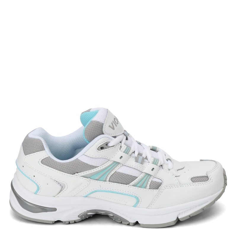 23WALK WHTBLU Womens Vionic Walker Classic Sneaker White Blue 1