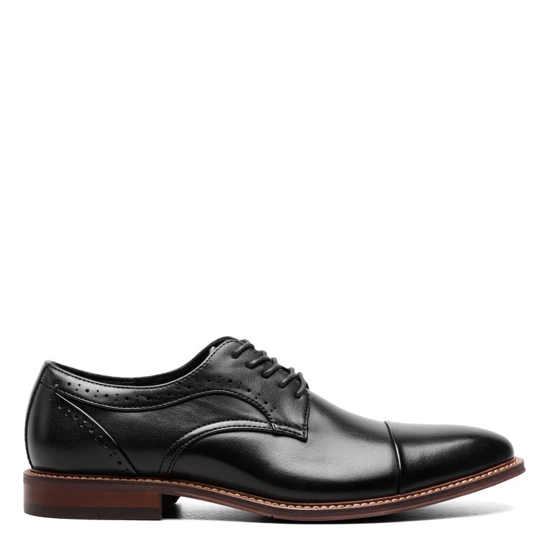 25488 005 Mens Stacy Adams Maddox Cap Toe Oxford Black Polished 1 068ac2de 0be1 4246 a143 a53ee82dd332