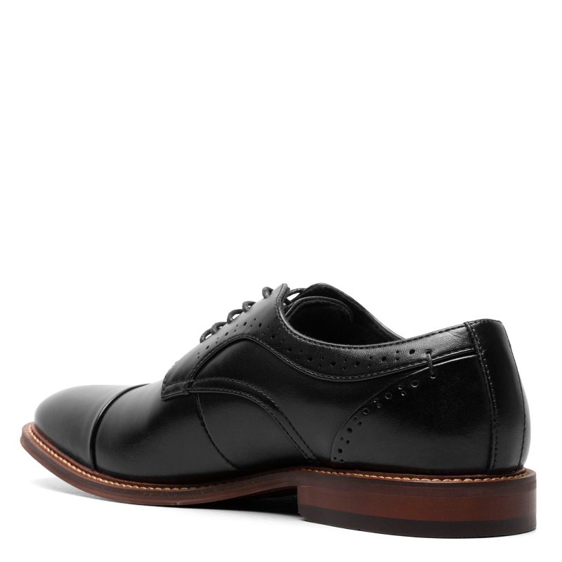 25488 005 Mens Stacy Adams Maddox Cap Toe Oxford Black Polished 4 9ca6f686 394c 4b8a 853d 9930cd17ff89