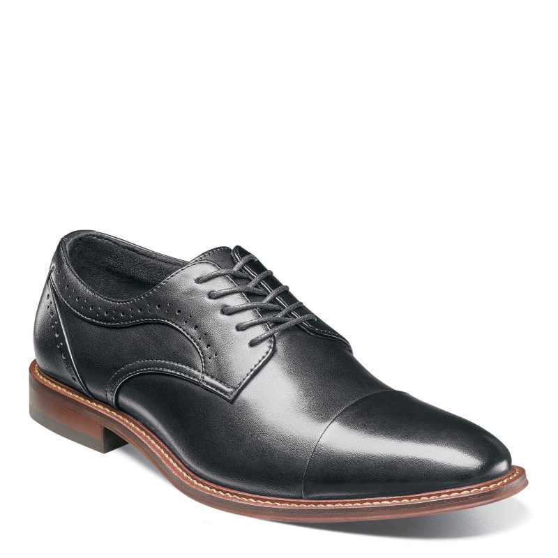 25488 005 Mens Stacy Adams Maddox Cap Toe Oxford Black Polished f38a8d66 c8fc 4821 85c8 986c3522ad9a