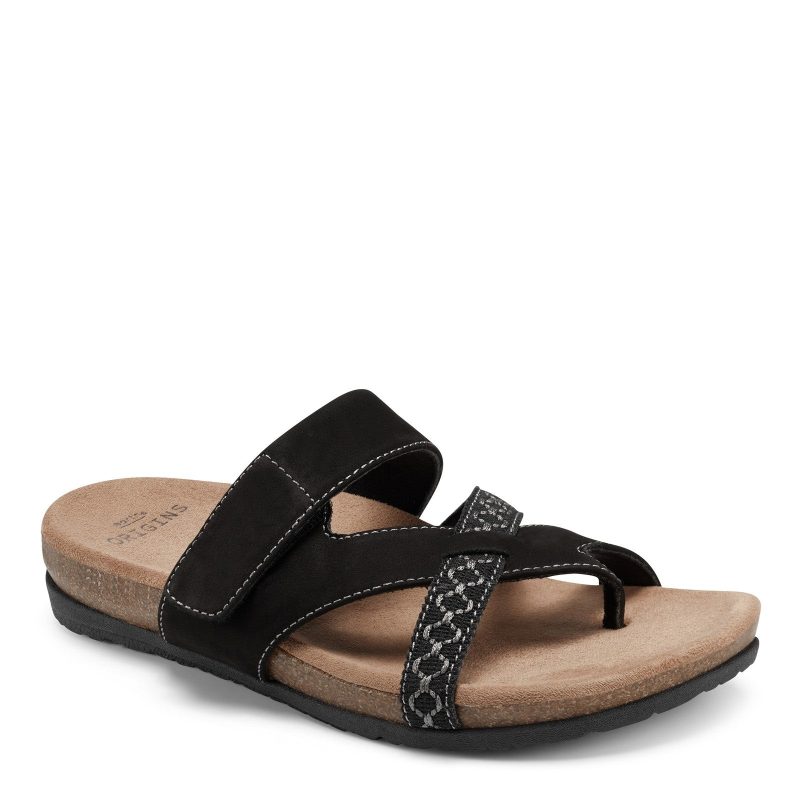 255822 001 Womens Earth Origins Ossi Sandal Black