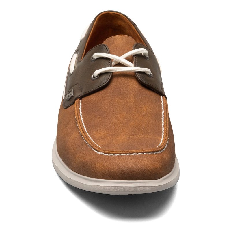 25592 229 Mens Stacy Adams Reid Boat Shoe Cognac 2