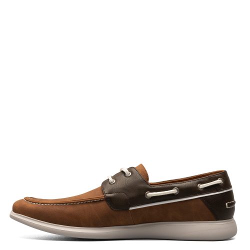 25592 229 Mens Stacy Adams Reid Boat Shoe Cognac 3