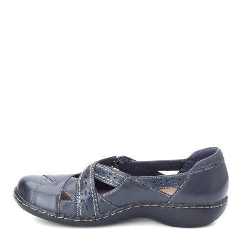 26065650 Womens Clarks Ashland Spin Slip On Navy 3