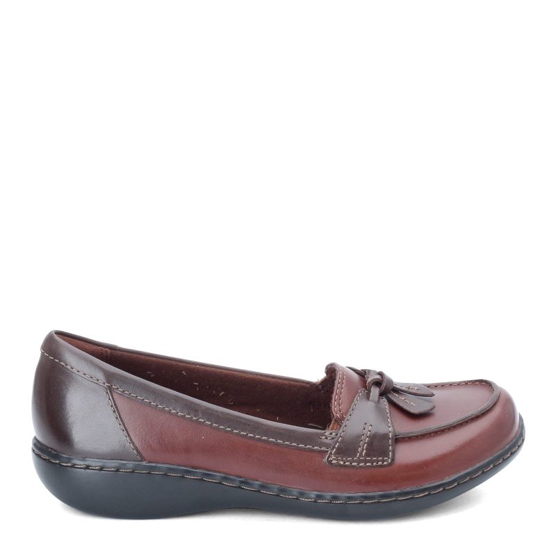 26067330 Womens Clarks Ashland Bubble Loafer Brown 1