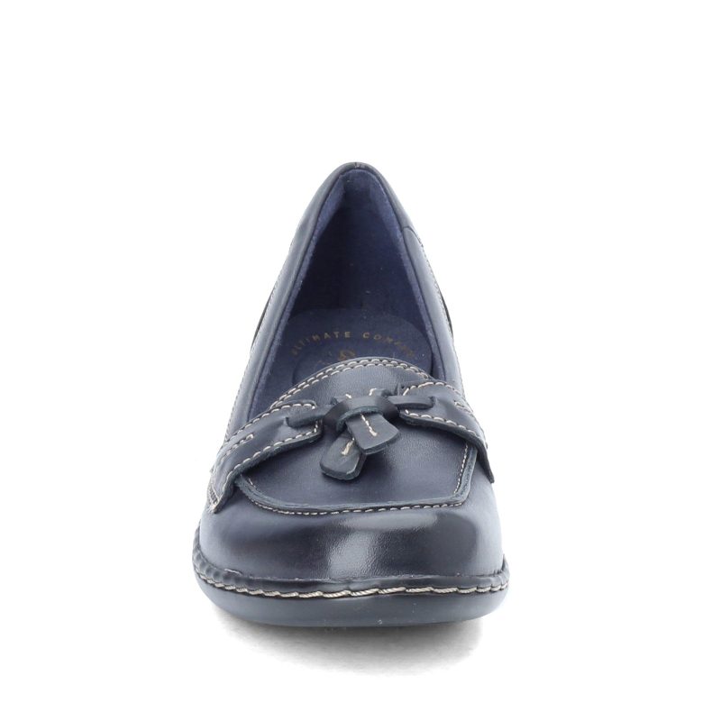 26067332 Womens Clarks Ashland Bubble Loafer Navy 2