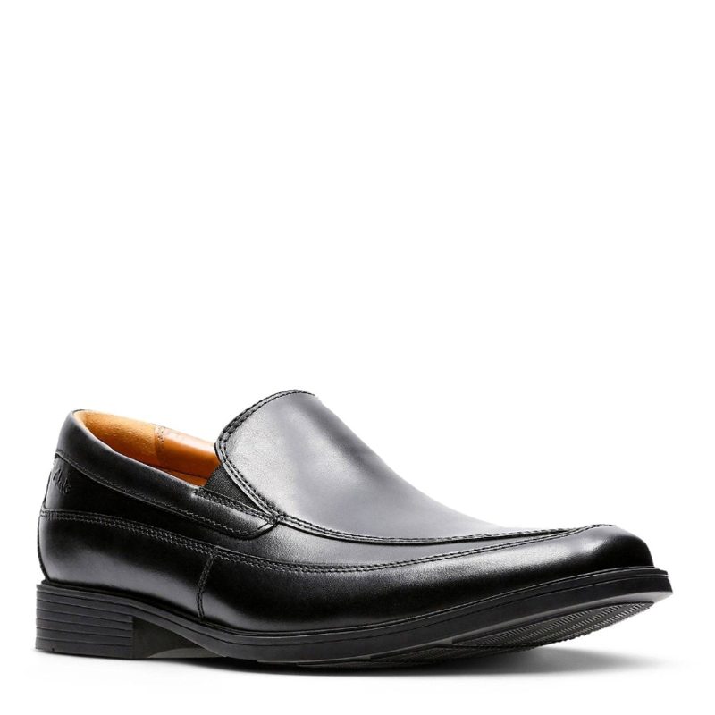 26110312 Mens Clarks Tilden Free Slip On Loafer Black