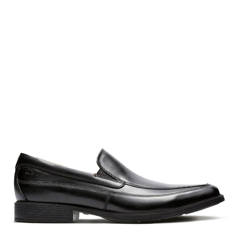 26110312 Mens Clarks Tilden Free Slip On Loafer Black 1