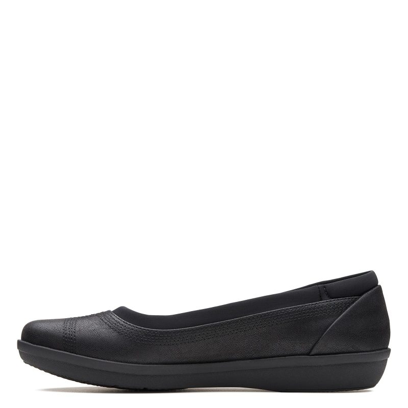 26137787 Womens Clarks Ayla Low Slip On Black 3