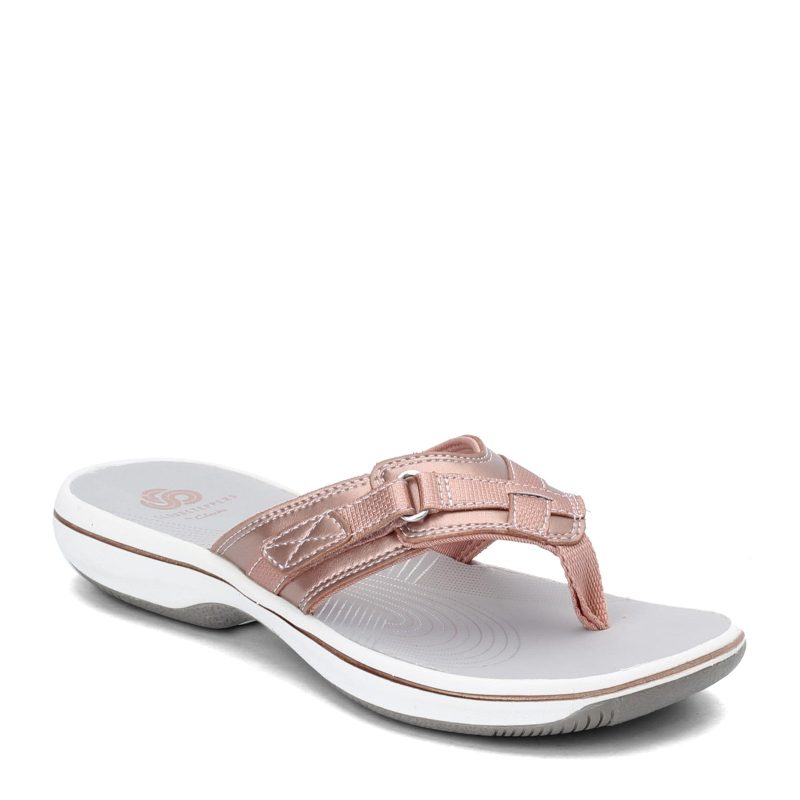 26142608 Womens Clarks Breeze Sea Sandal Rose Gold