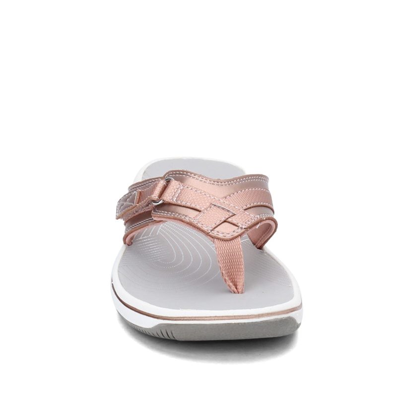 26142608 Womens Clarks Breeze Sea Sandal Rose Gold 2