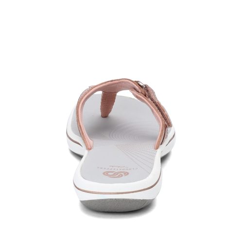 26142608 Womens Clarks Breeze Sea Sandal Rose Gold 4