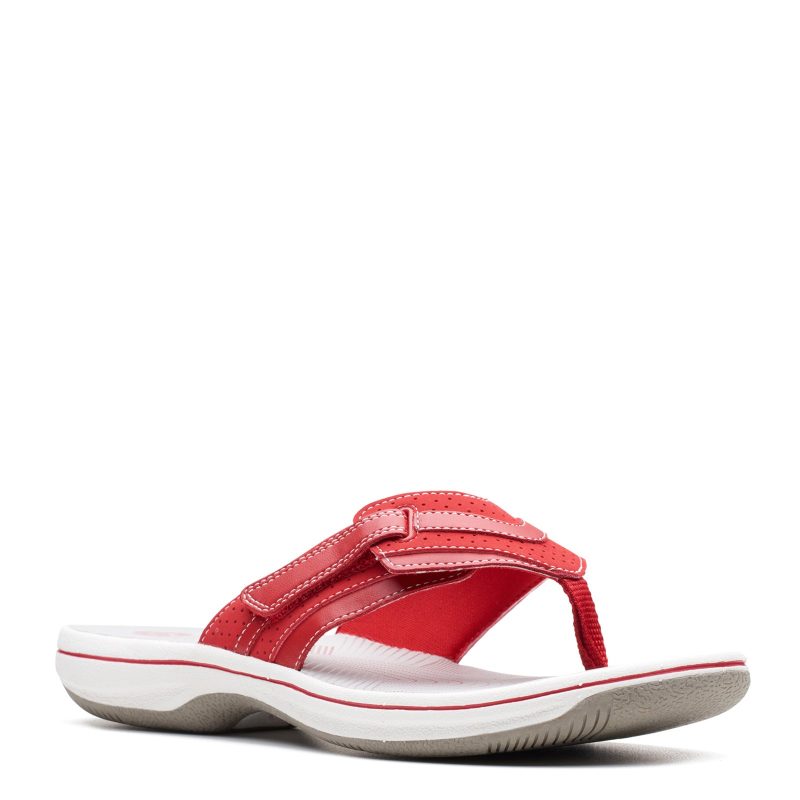 26142880 Womens Clarks Brinkley Keely Sandal Red