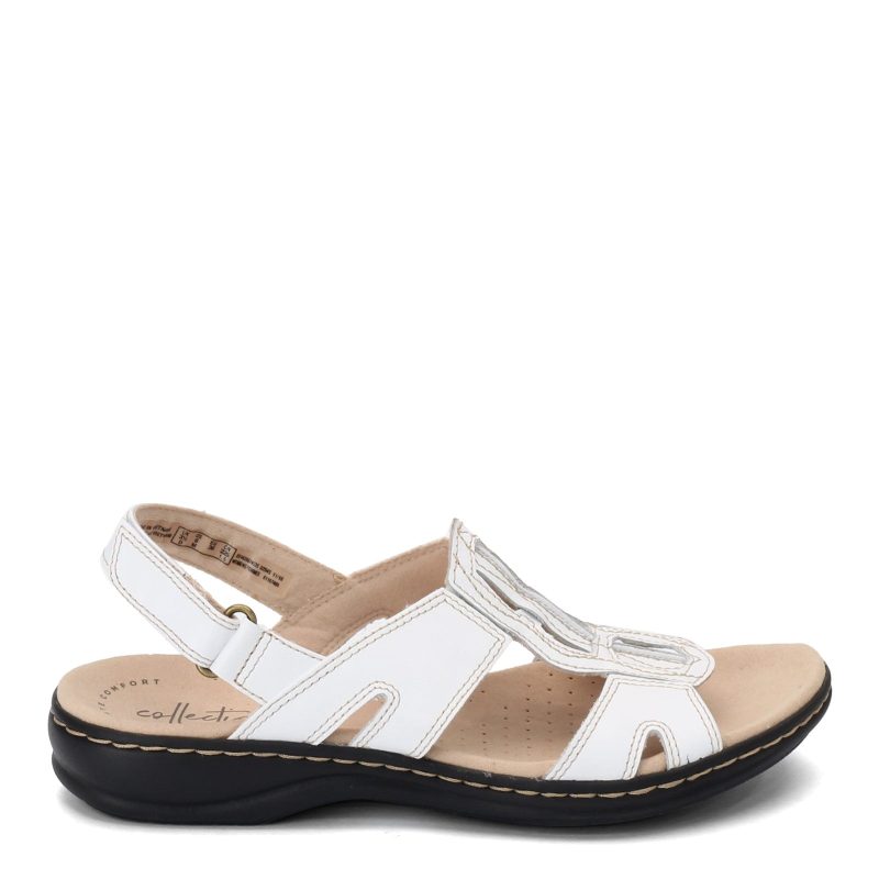 26142997 Womens Clarks Leisa Skip Sandal White 1