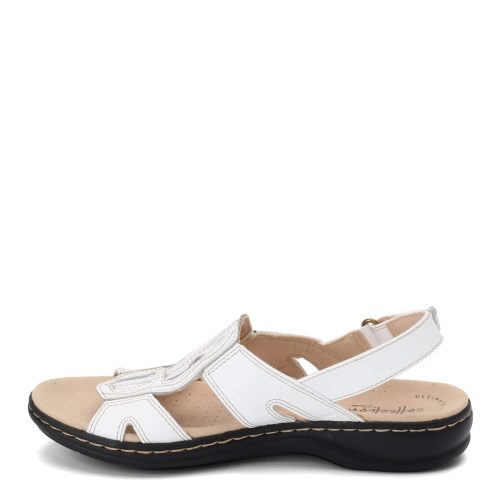 26142997 Womens Clarks Leisa Skip Sandal White 3