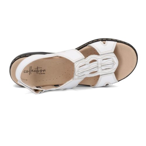 26142997 Womens Clarks Leisa Skip Sandal White 5