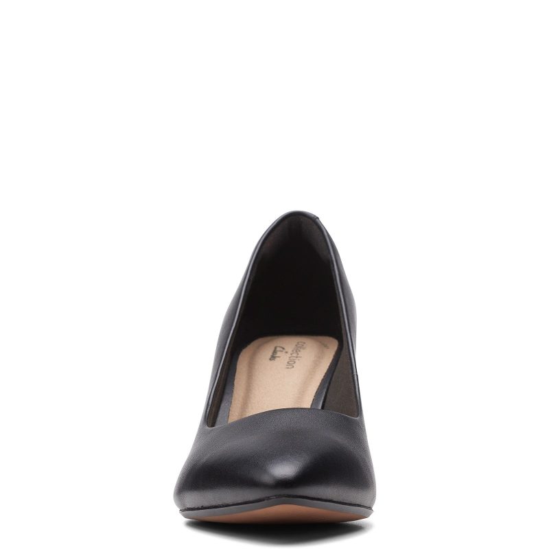 26153216 Womens Clarks Illeana Tulip Pump Black 2