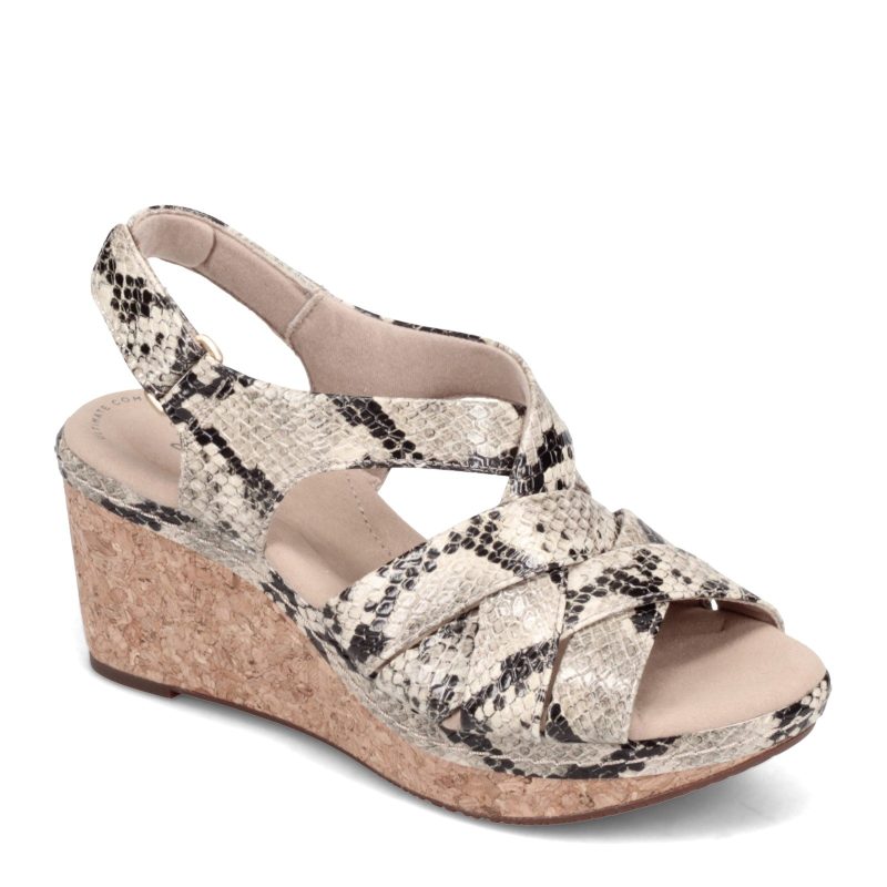 26153721 Womens Clarks Annadel Rayna Sandal Taupe Snake