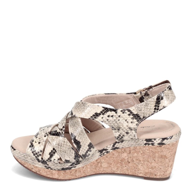 26153721 Womens Clarks Annadel Rayna Sandal Taupe Snake 3