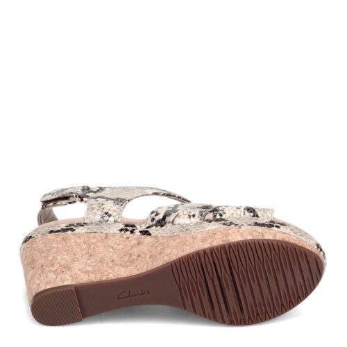 26153721 Womens Clarks Annadel Rayna Sandal Taupe Snake 6